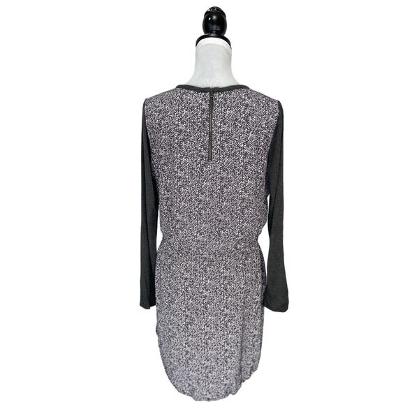 LOU & GREY Shift Dress - Tie Waist Gray - Signature Softwear - Size Medium - Picture 2 of 5